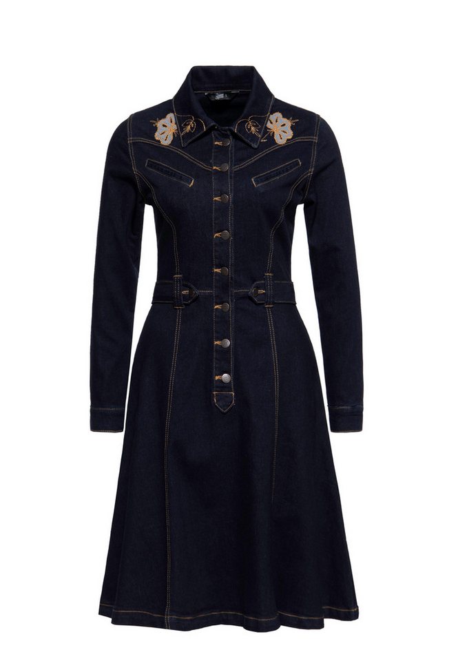 QueenKerosin Jeanskleid (1-tlg) im Western-Style von QueenKerosin