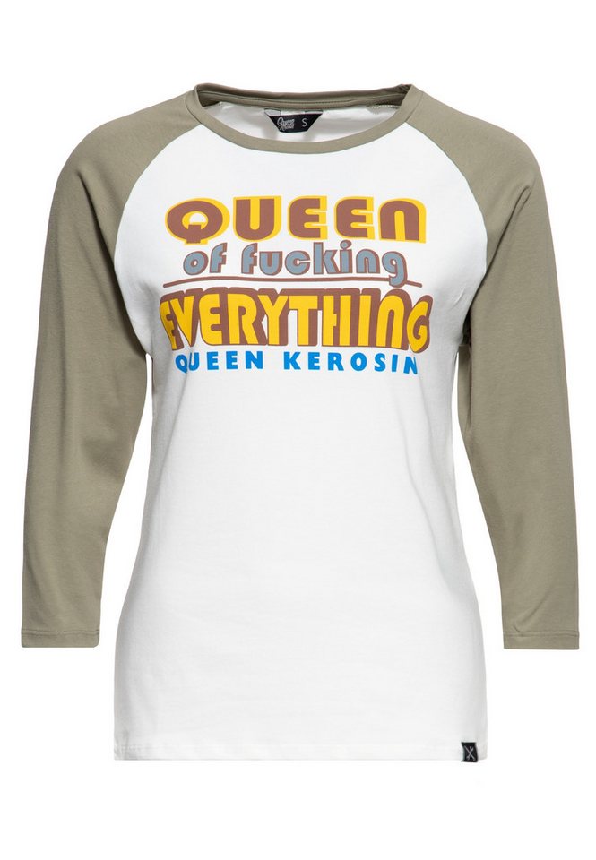 QueenKerosin Langarmshirt Queen Of F*cking Everything mit Print von QueenKerosin