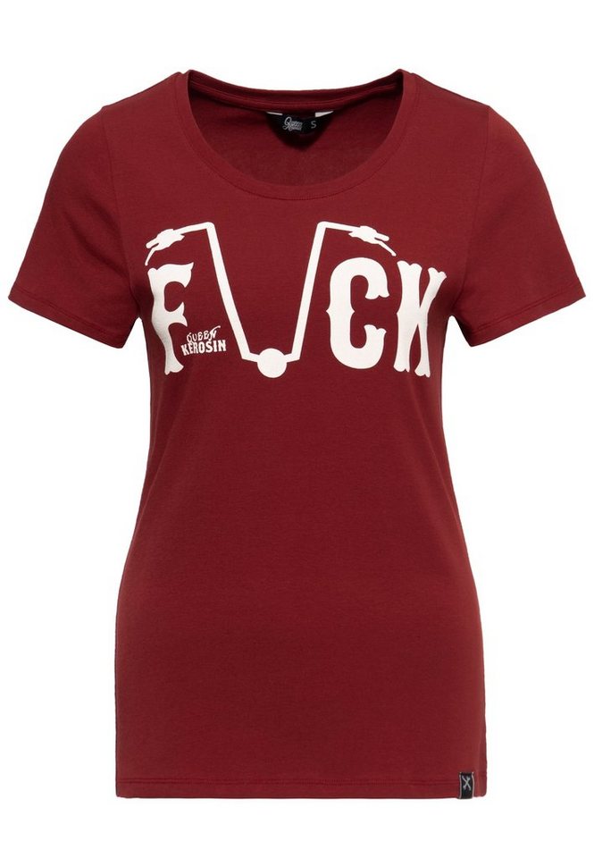 QueenKerosin Print-Shirt F*ck Everyone (1-tlg) mit provokantem Retro-Statement von QueenKerosin