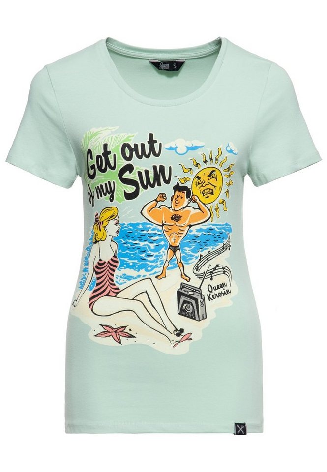 QueenKerosin Print-Shirt Get out of my sun (1-tlg) mit Vintage-Motiv von QueenKerosin