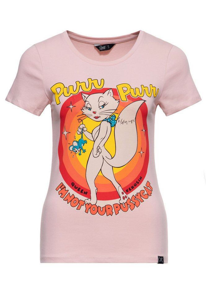 QueenKerosin Print-Shirt I'm not your Pussycat (1-tlg) mit Statement-Print von QueenKerosin