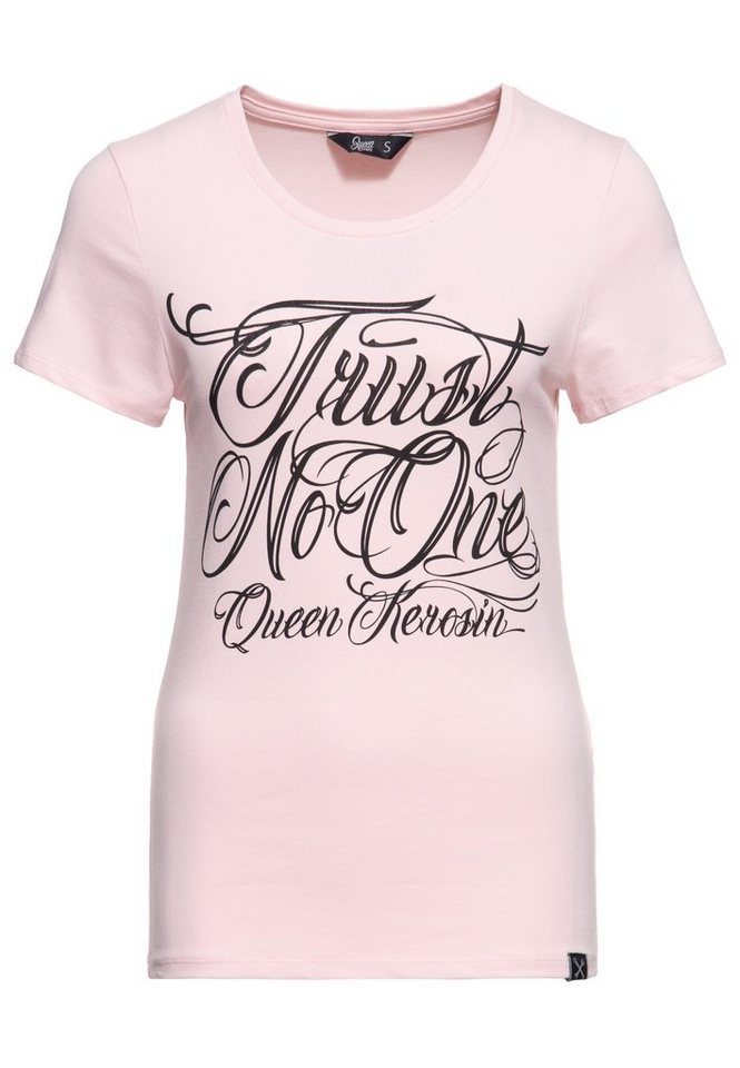 QueenKerosin Print-Shirt Trust no One (1-tlg) mit Statement Front Print von QueenKerosin