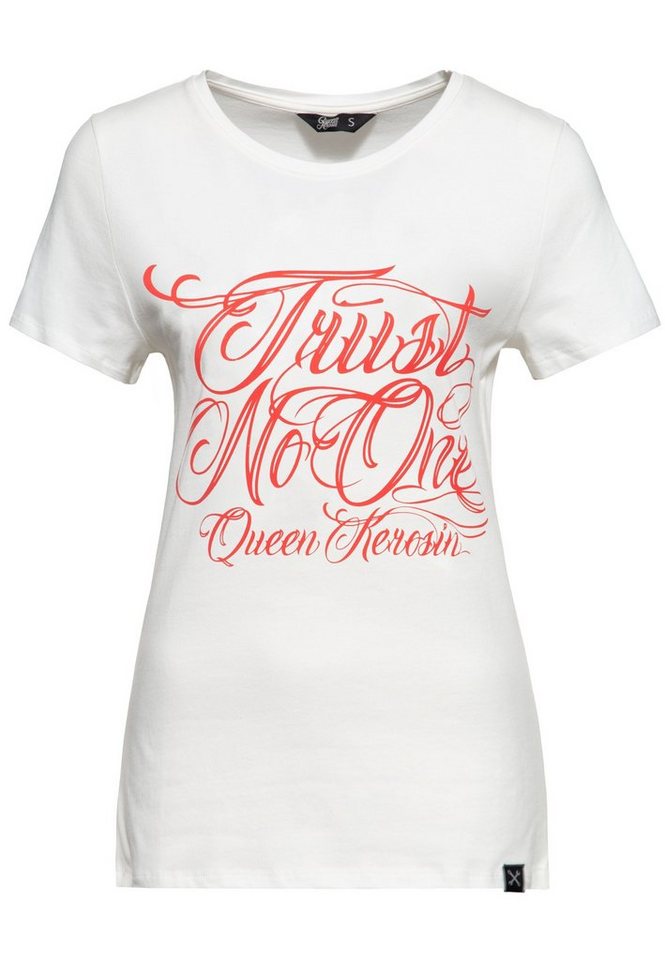 QueenKerosin Print-Shirt Trust no One (1-tlg) mit Statement Front Print von QueenKerosin