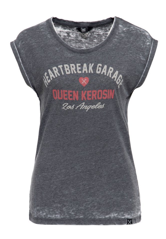 QueenKerosin Print-Shirt Heartbreak Garage (1-tlg) mit Frontprint von QueenKerosin