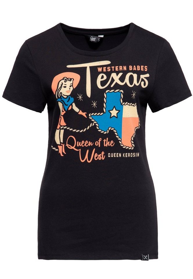 QueenKerosin T-Shirt Western Babes mit Western-Motiv von QueenKerosin