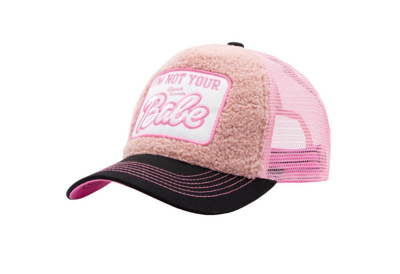 QueenKerosin Trucker Cap Queen Kerosin Ladies Trucker Mesh Cap (Basecap, Basecap, Meshcap, Trucker Kappe) Leopard Muster von QueenKerosin