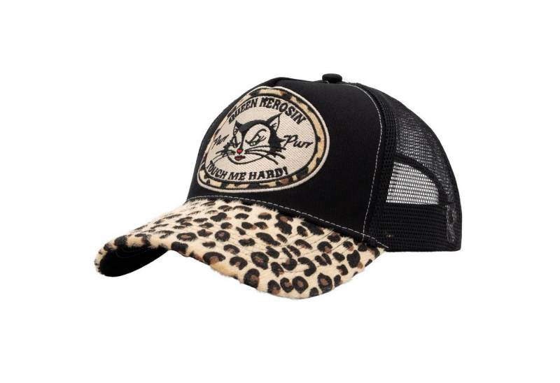 QueenKerosin Trucker Cap Queen Kerosin Ladies Trucker Mesh Cap (Basecap, Basecap, Meshcap, Trucker Kappe) Leopard Muster von QueenKerosin
