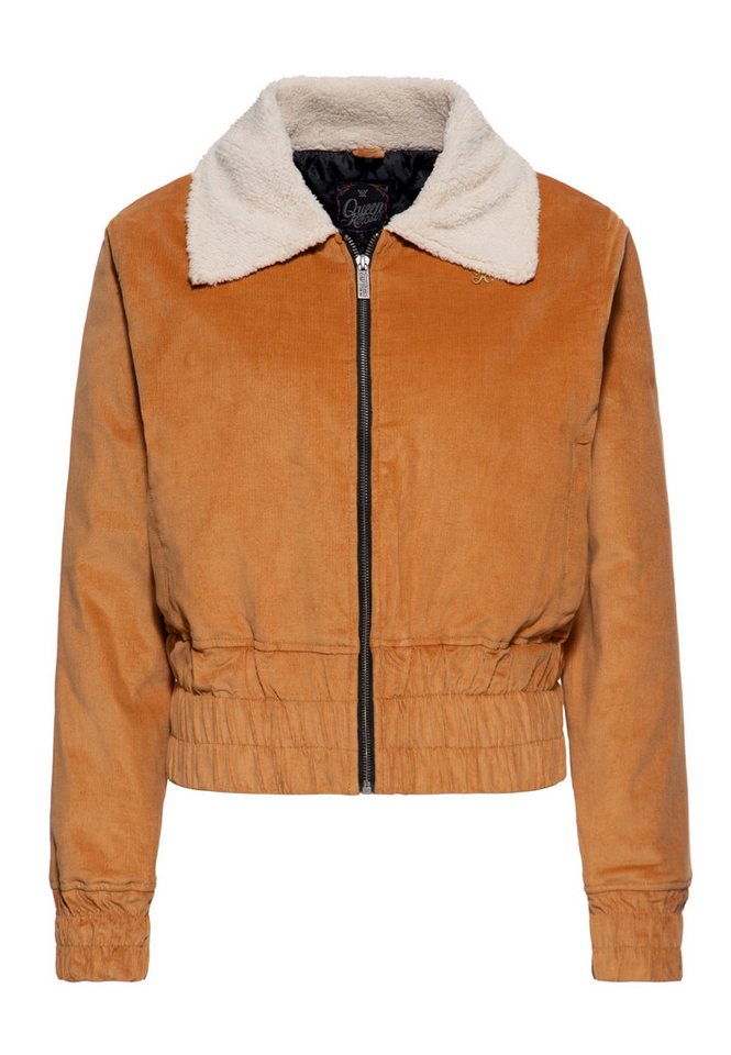 QueenKerosin Winterjacke (1-St) in Feincord mit Sherpa-Kragen von QueenKerosin