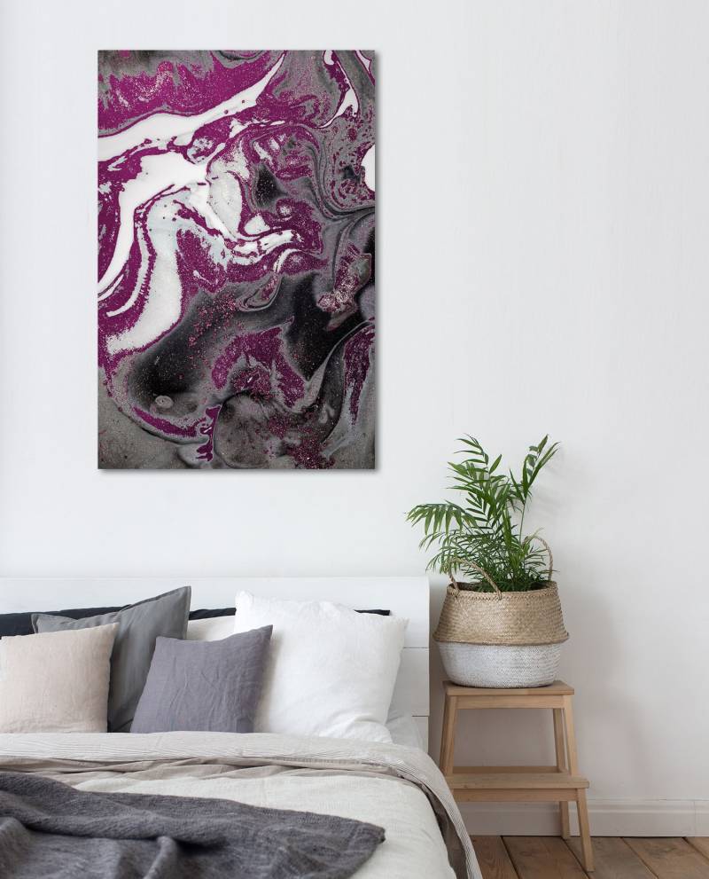 queence Acrylglasbild "Abstrakte Kunst", Kunst-Gemälde-Abstrakt-klassische Fantasie, in Marmor-Optik von Queence