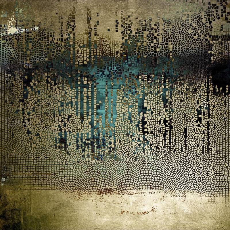 queence Acrylglasbild "Abstrakte Kunst mit Gold" Abstrakt  Gemälde  Kunst  klassische Fantasie Goldveredelung, Handgearbeitet, Gerahmt, Edel von Queence