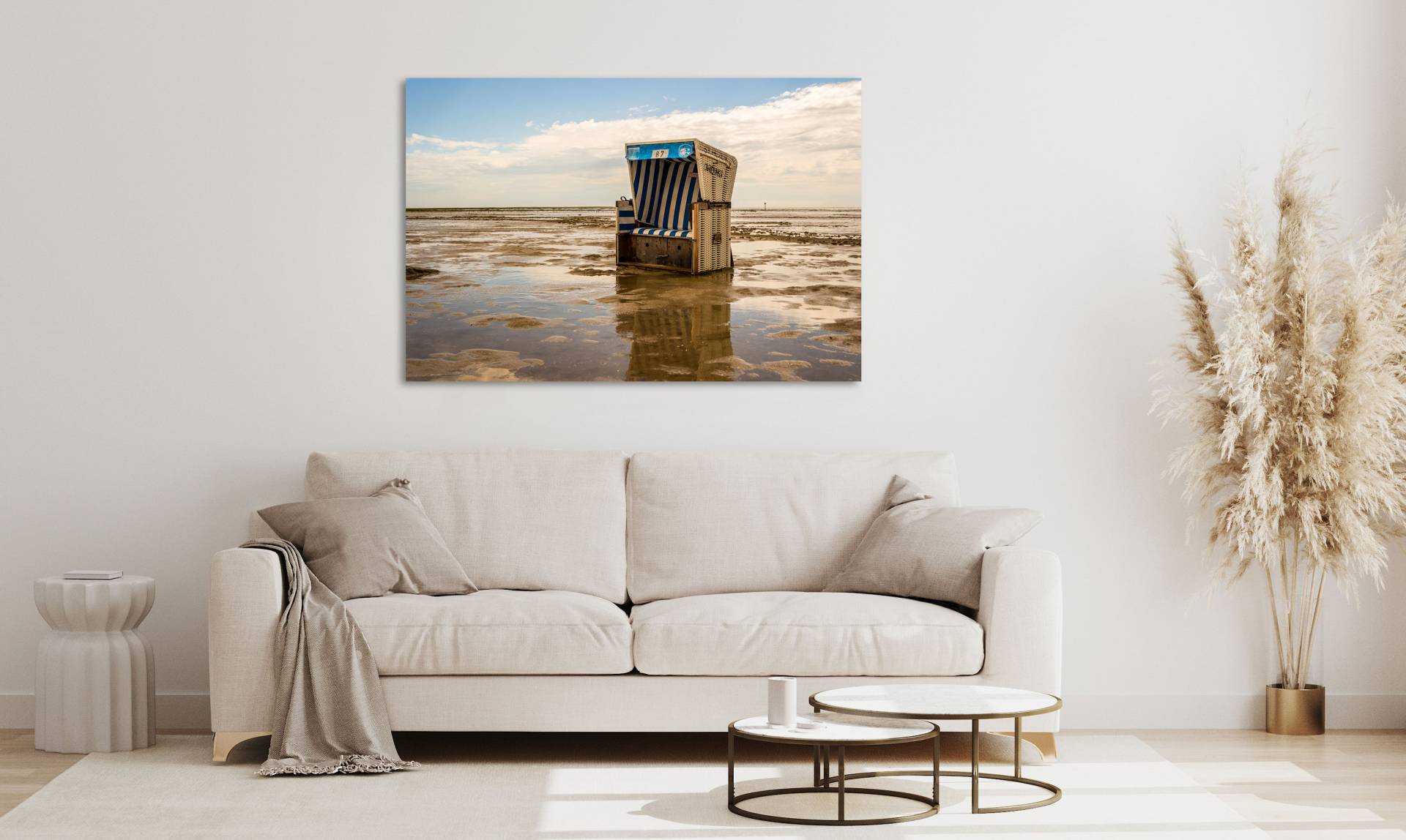 queence Acrylglasbild "Eba" Himmel  Meer  Meer Bilder  Spa  Spa Bilder  Strand 1 Stk. tlg. Fine Art-Print in Galeriequalität von Queence