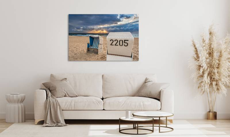 queence Acrylglasbild "Efrem" Himmel  Meer  Meer Bilder  Spa  Spa Bilder  Strand 1 Stk. tlg. Fine Art-Print in Galeriequalität von Queence