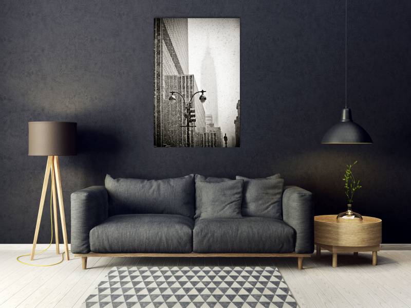 queence Acrylglasbild "Eiros" Amerika  Bilder von Amerika  Foto  Schwarz-Weiß  Stadt 1 Stk. tlg. Fine Art-Print in Galeriequalität von Queence