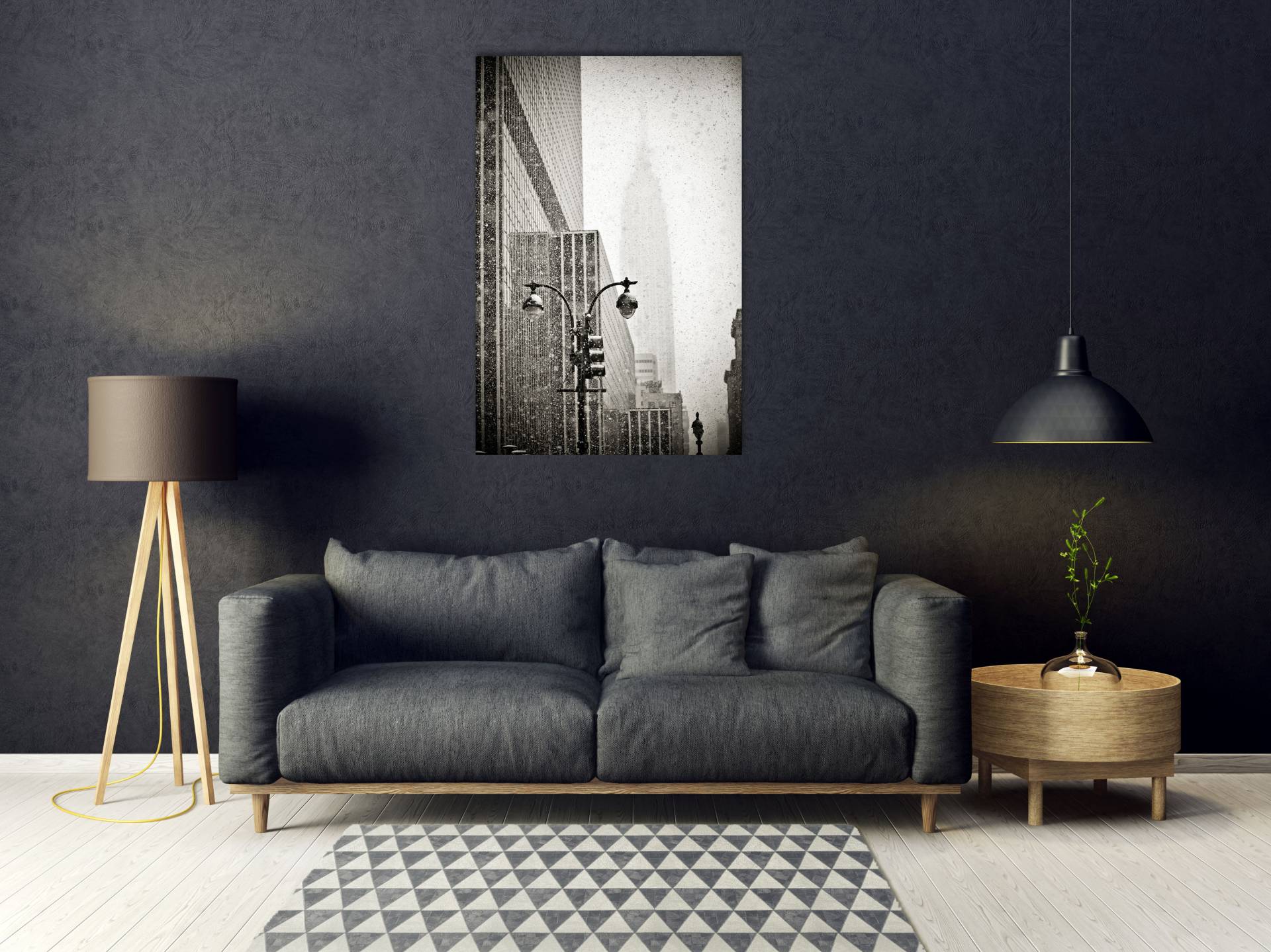 queence Acrylglasbild "Eiros" Amerika  Bilder von Amerika  Foto  Schwarz-Weiß  Stadt 1 Stk. tlg. Fine Art-Print in Galeriequalität von Queence