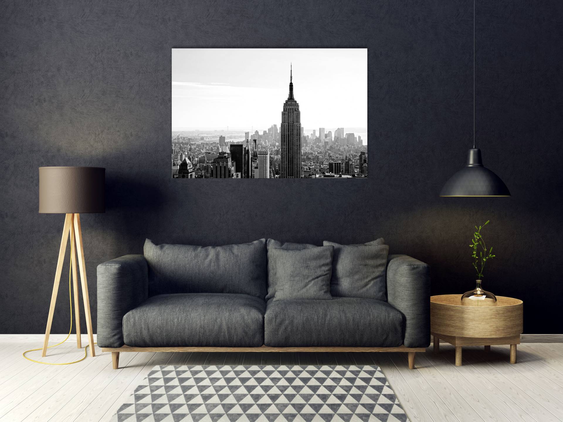 queence Acrylglasbild "Elgin" Amerika  Bilder von Amerika  Foto  Schwarz-Weiß  Stadt 1 Stk. tlg. Fine Art-Print in Galeriequalität von Queence