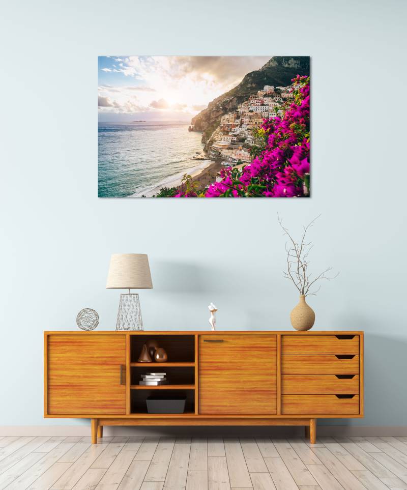 queence Acrylglasbild "Ella" Himmel  Italien  Landschaft  Meer  Meer Bilder  Pflanzen  Spanien 1 Stk. tlg. Fine Art-Print in Galeriequalität von Queence