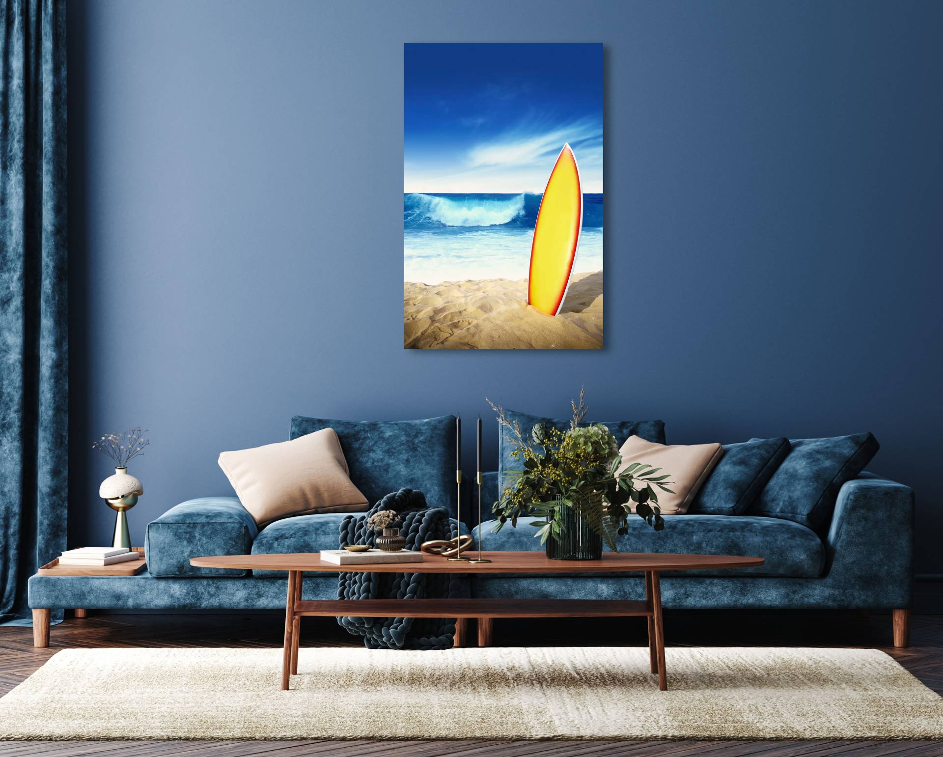 queence Acrylglasbild "Emda" Himmel  Italien  Meer  Meer Bilder  Spanien  Sport  Strand 1 Stk. tlg. Fine Art-Print in Galeriequalität von Queence