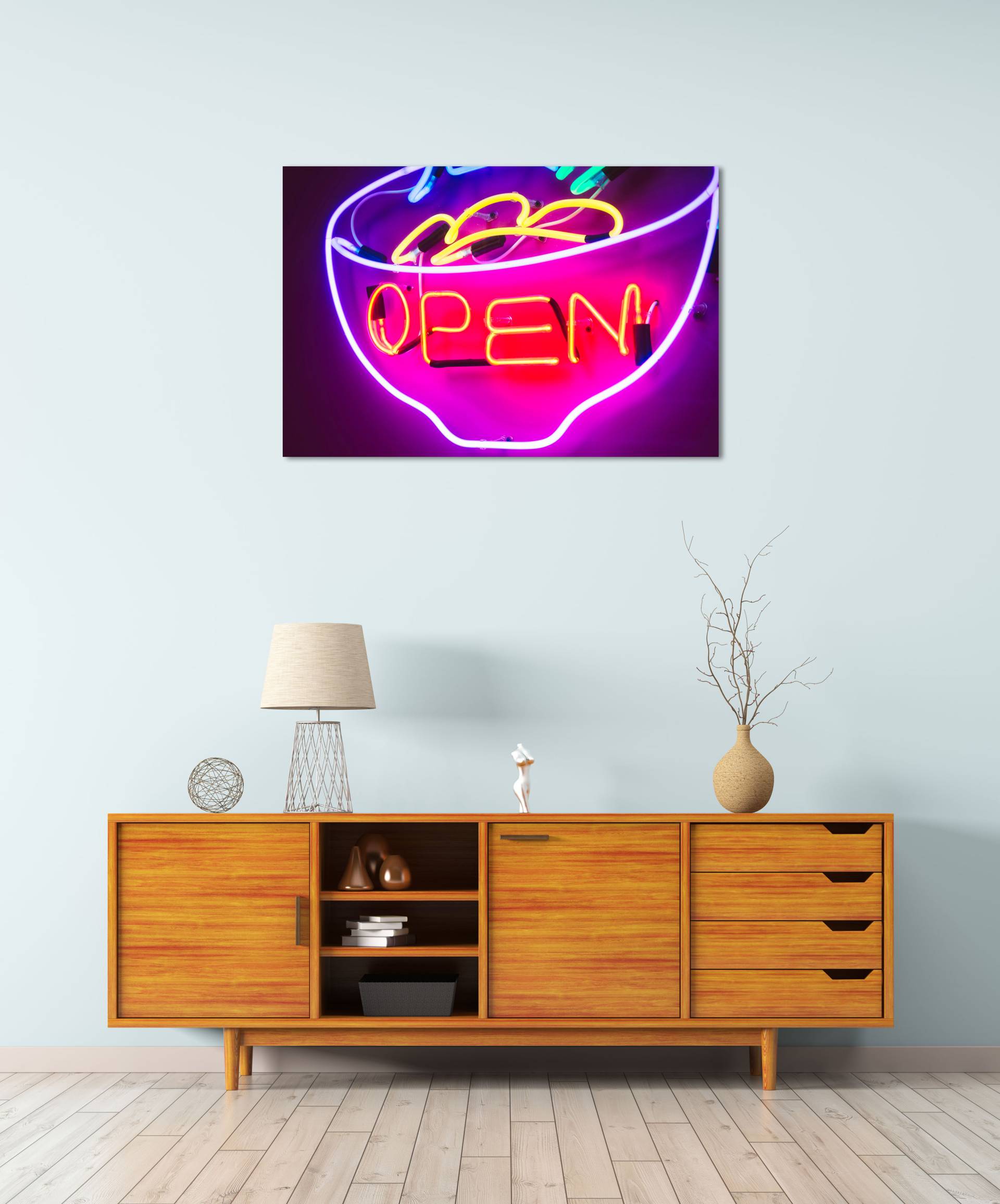 queence Acrylglasbild "Encas" Bar & Lounges  Kaffee  Kaffee Bilder  Schilder  Schriftzug 1 Stk. tlg. Fine Art-Print in Galeriequalität von Queence