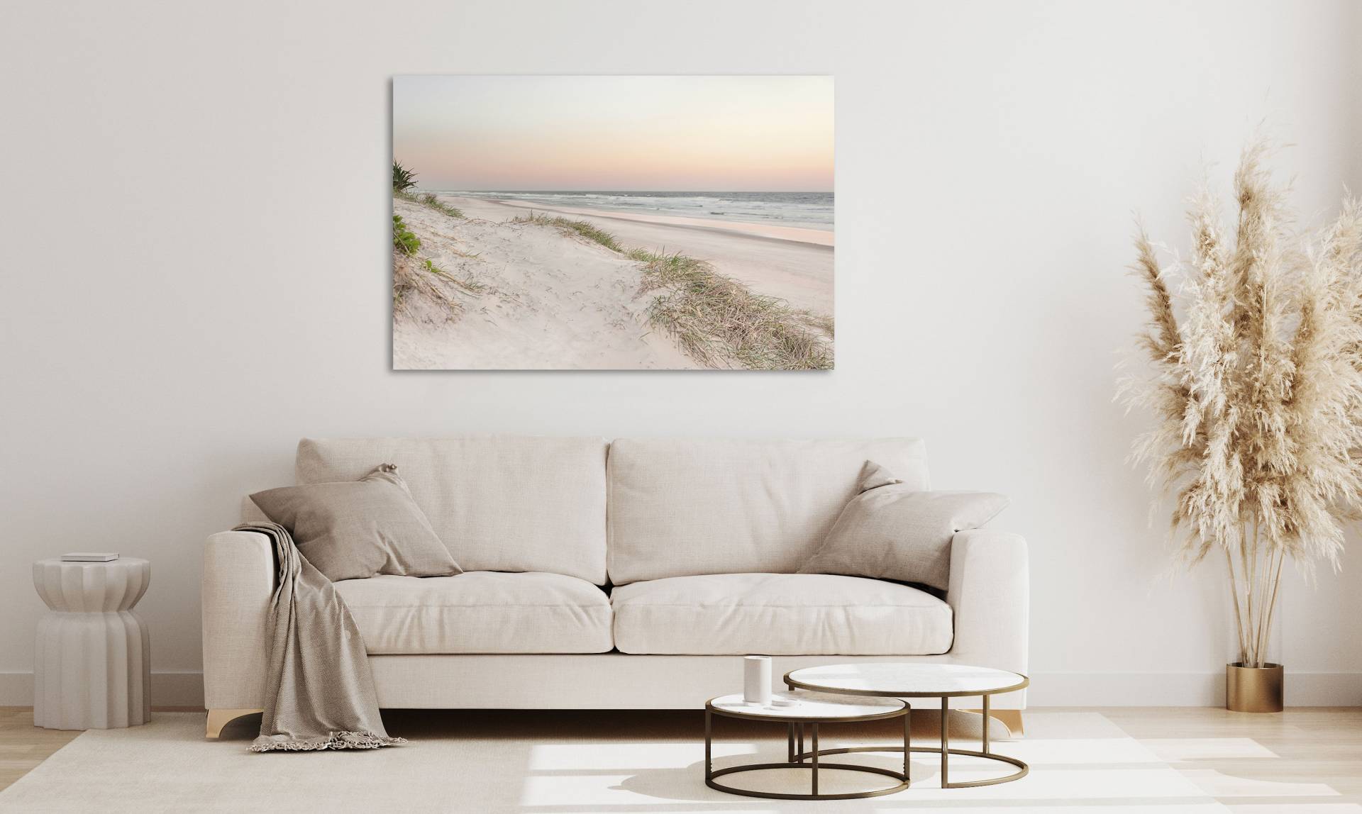 queence Acrylglasbild "Evek" Deutschland  Düne  Gräser  Himmel  Meer  Meer Bilder  Spa  Steg  Strand 1 Stk. tlg. Fine Art-Print in Galeriequalität von Queence