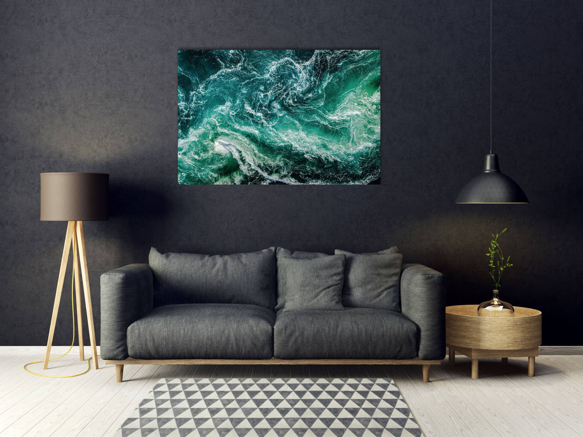 queence Acrylglasbild "Eyco", Meer-Meer Bilder-Foto-Kunst-Natur, (1 St.), Fine Art-Print in Galeriequalität von Queence