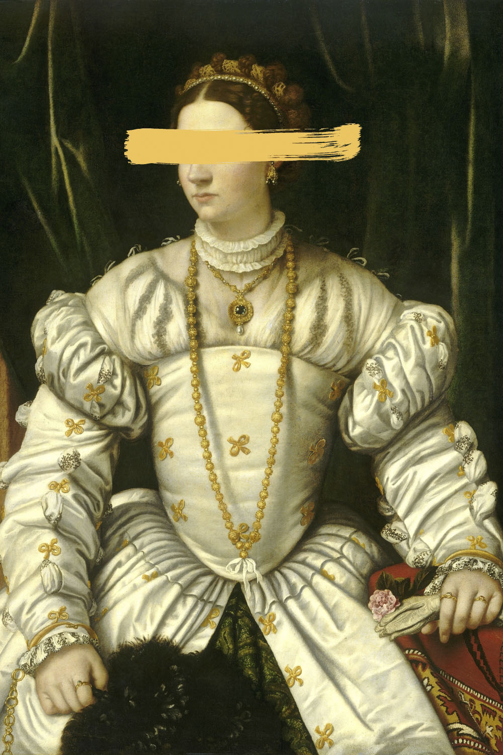 queence Acrylglasbild "Frau mit Farbklecks" Bilder von Frauen  Formen  Frau  Gemälde  Historische Persönlichkeiten  Kunst Fine Art-Print in Galeriequalität von Queence