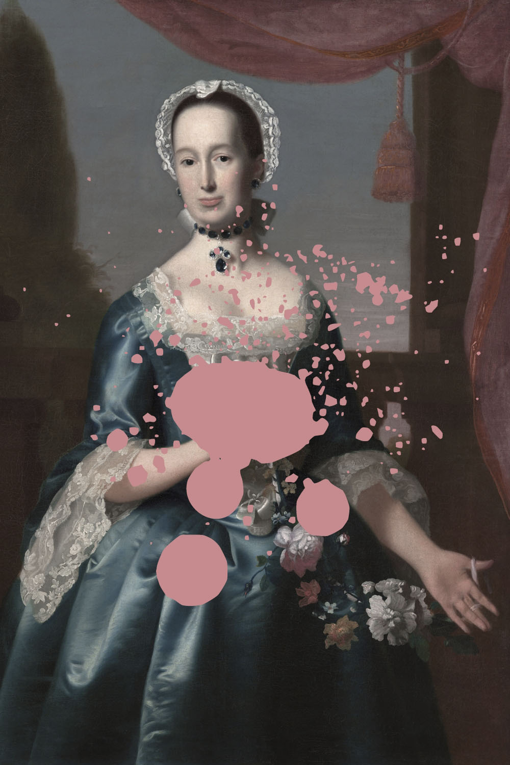 queence Acrylglasbild "Frau mit Farbklecks" Bilder von Frauen  Formen  Frau  Gemälde  Historische Persönlichkeiten  Kunst Fine Art-Print in Galeriequalität von Queence