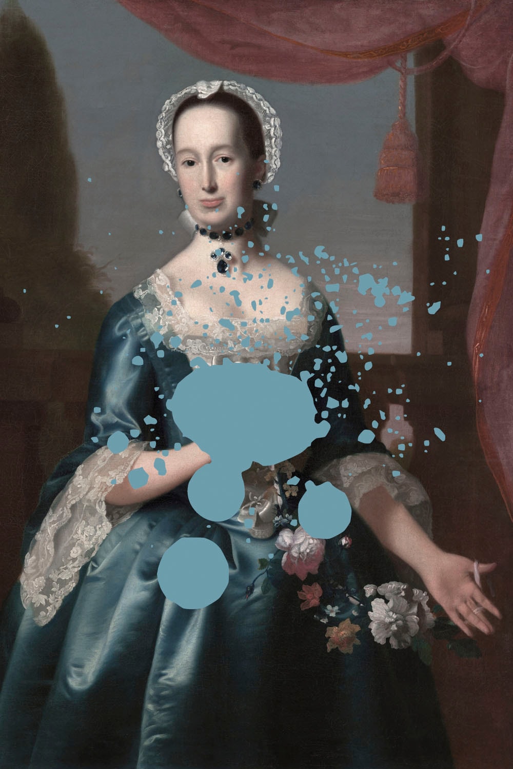 queence Acrylglasbild "Frau mit Farbklecks" Bilder von Frauen  Formen  Frau  Gemälde  Historische Persönlichkeiten  Kunst Fine Art-Print in Galeriequalität von Queence