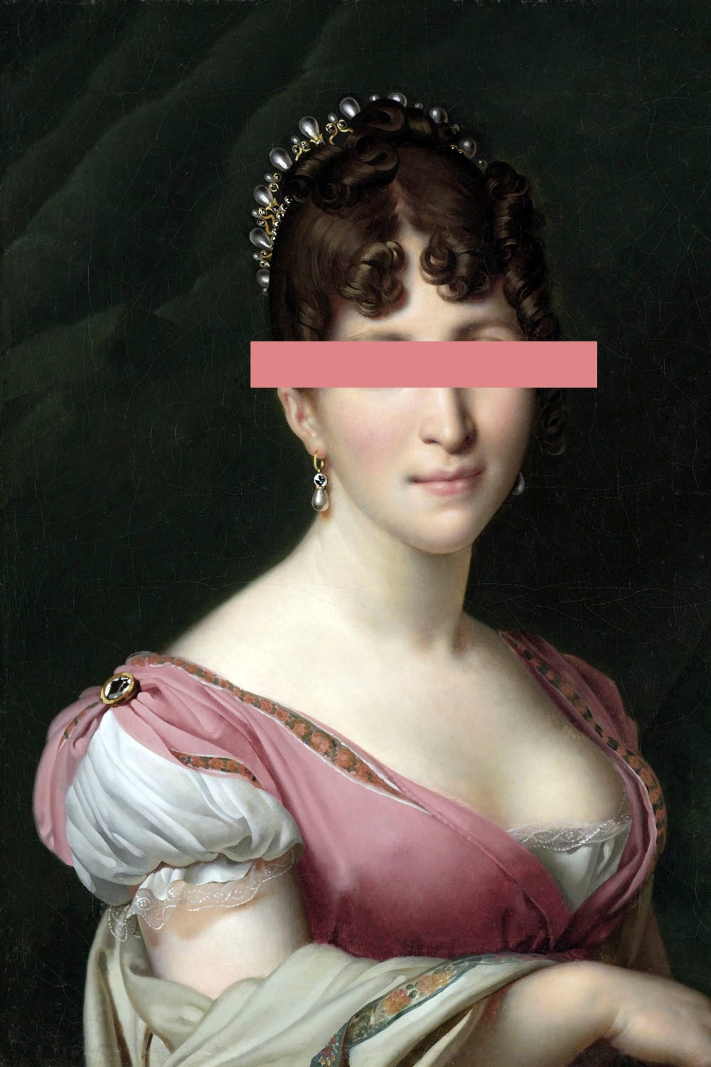 queence Acrylglasbild "Frau mit Farbklecks" Bilder von Frauen  Formen  Frau  Gemälde  Historische Persönlichkeiten  Kunst Fine Art-Print in Galeriequalität von Queence