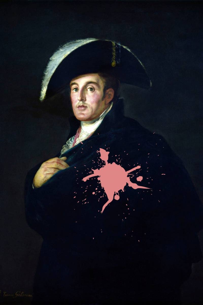 queence Acrylglasbild "Mann mit Farbklecks" Bilder von Männern  Formen  Gemälde  Historische Persönlichkeiten  Kunst  Mann Fine Art-Print in Galeriequalität von Queence