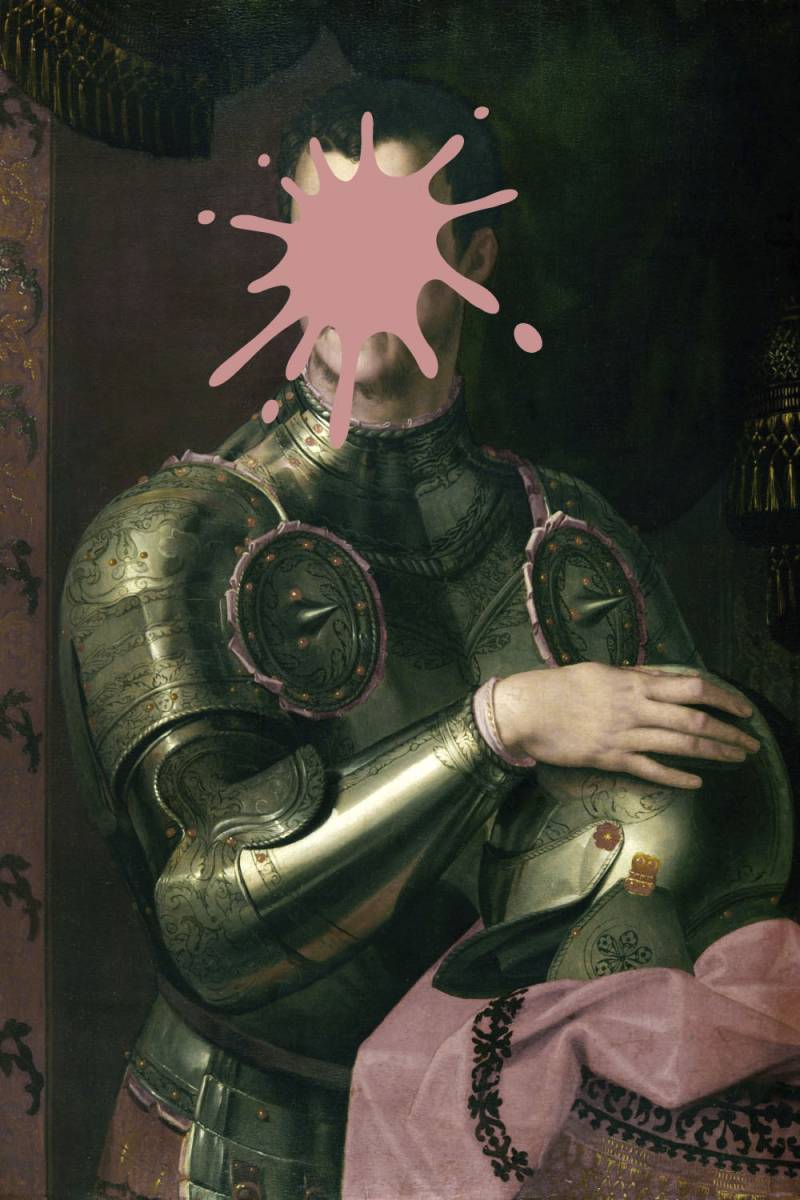 queence Acrylglasbild "Ritter mit Farbklecks" Bilder von Männern  Formen  Gemälde  Historische Persönlichkeiten  Kunst  Mann  Ritter Fine Art-Print in Galeriequalität von Queence