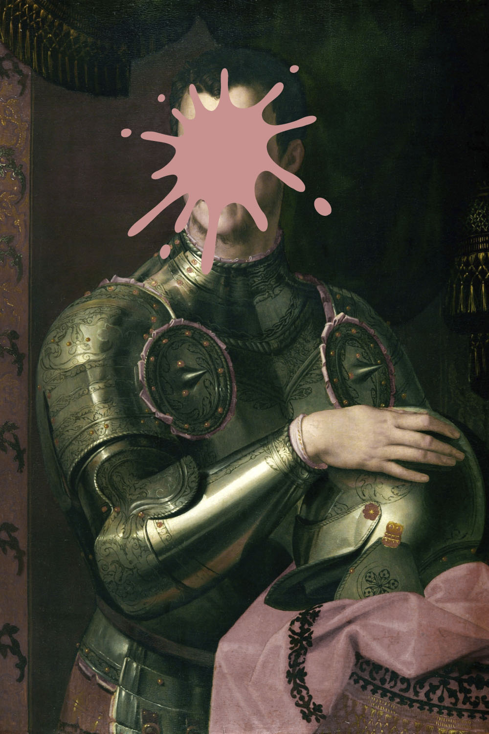 queence Acrylglasbild "Ritter mit Farbklecks" Bilder von Männern  Formen  Gemälde  Historische Persönlichkeiten  Kunst  Mann  Ritter Fine Art-Print in Galeriequalität von Queence