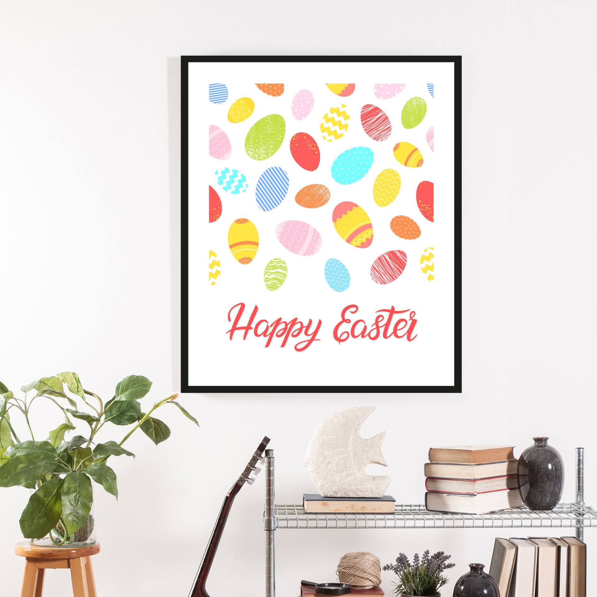 queence Bild "Ajak" Figuren  Gemälde  Kunst 1 Stk. tlg. HD Premium Poster-Druck inkl. Holzrahmen von Queence