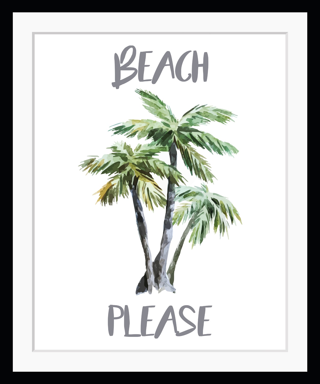 queence Bild "BEACH PLEASE", Palmen von Queence