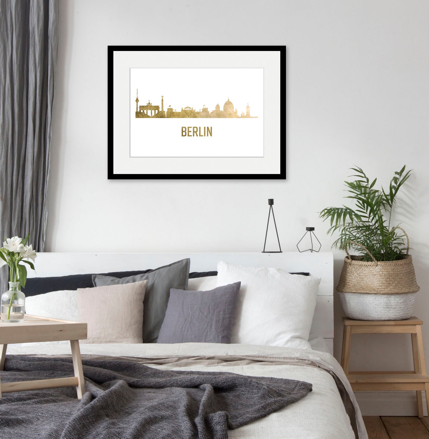 queence Bild "Berlin Skyline GOLD", Städte, (1 St.) von Queence