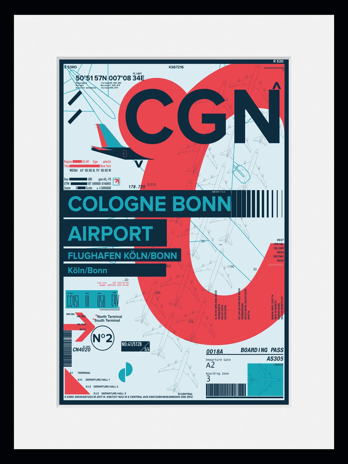 queence Bild "CGN AIRPORT", Flugzeuge, (1 St.) von Queence