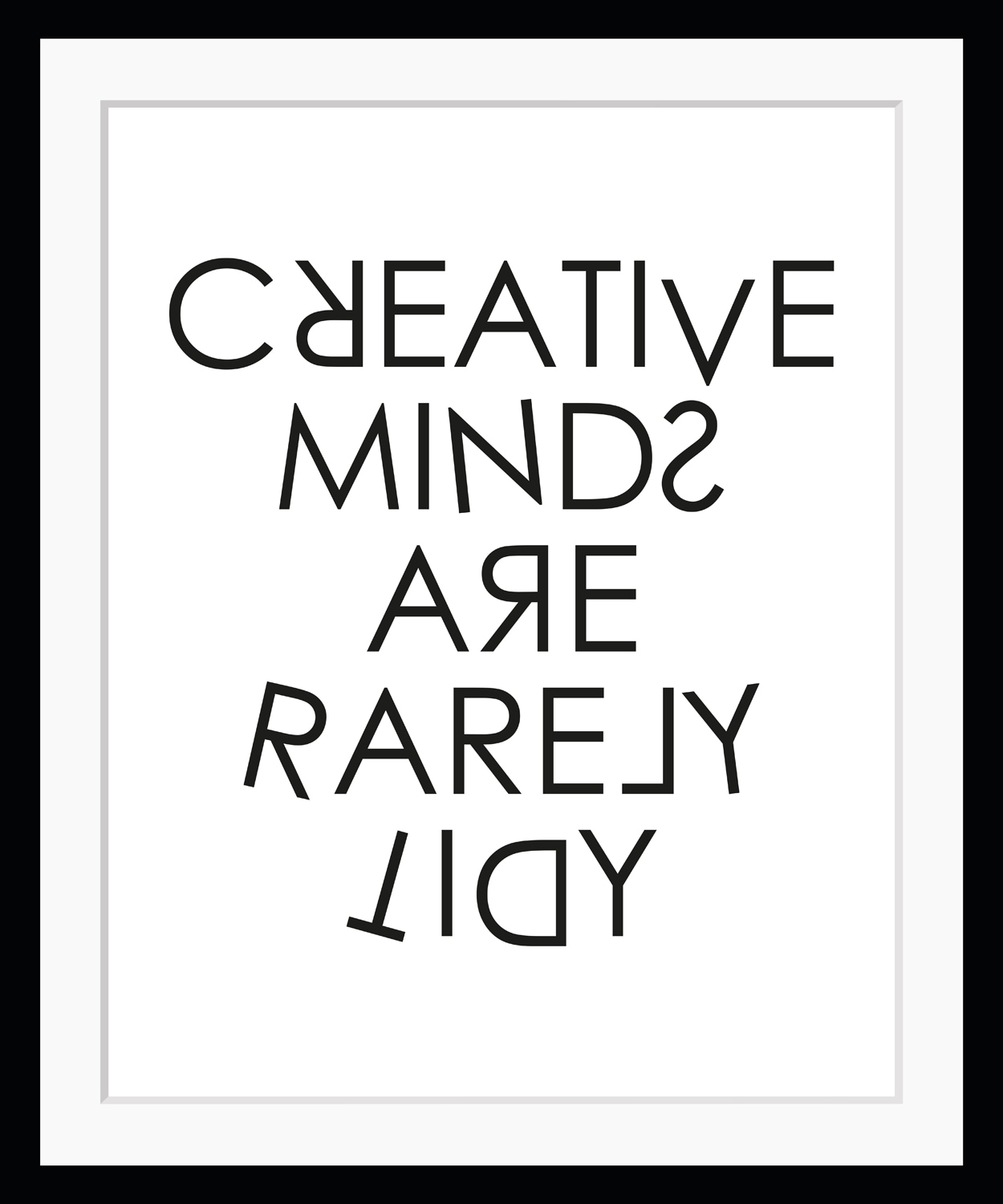 queence Bild "CREATIVE MINDS", Buchstaben von Queence