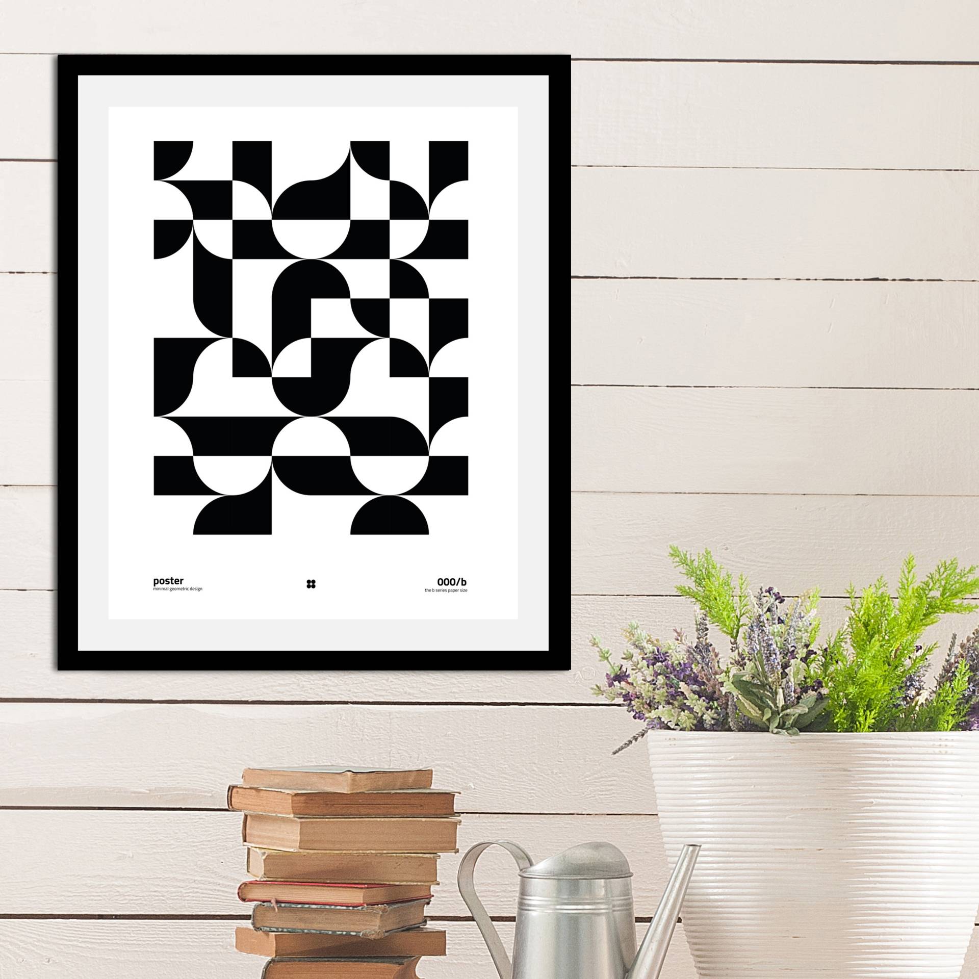 queence Bild "Checkers" Abstrakt  Art  Kunst  Schriftzüge  Schwarz-Weiß 1 Stk. tlg. gerahmt von Queence