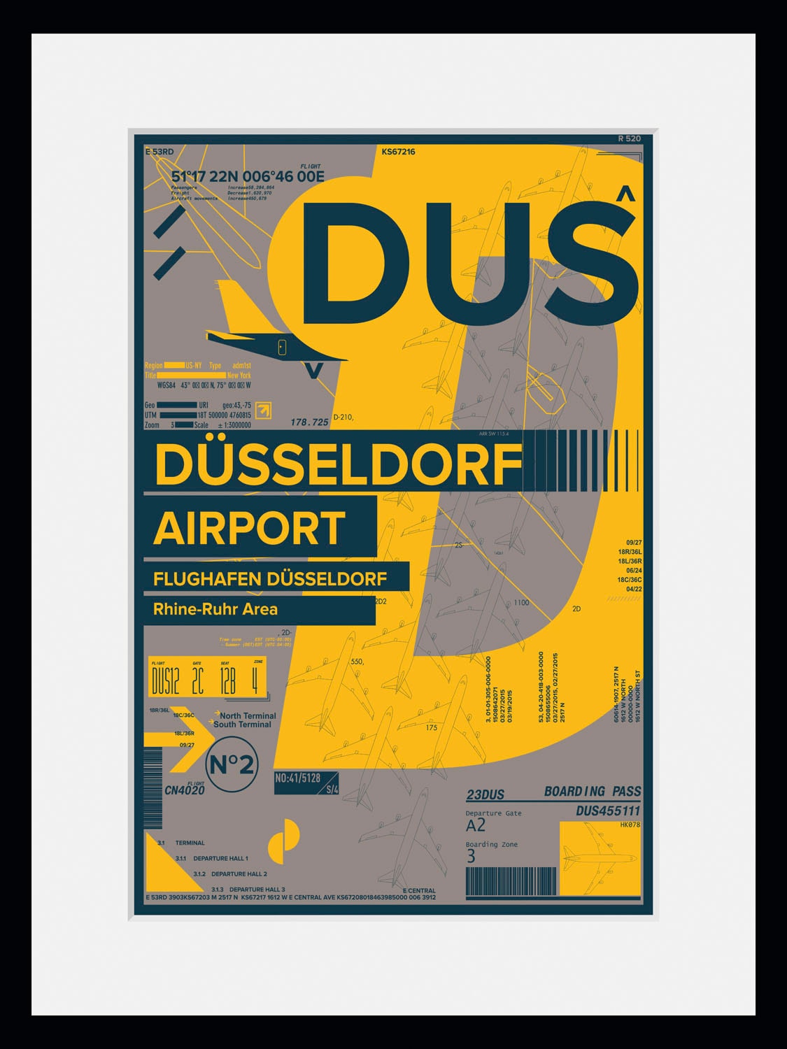 queence Bild "DUS AIRPORT", Flugzeuge, (1 St.) von Queence