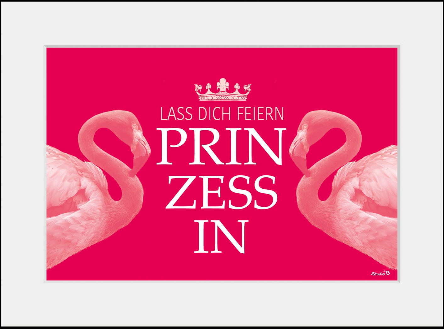 queence Bild "PRINZESSIN", Flamingos, (1 St.) von Queence