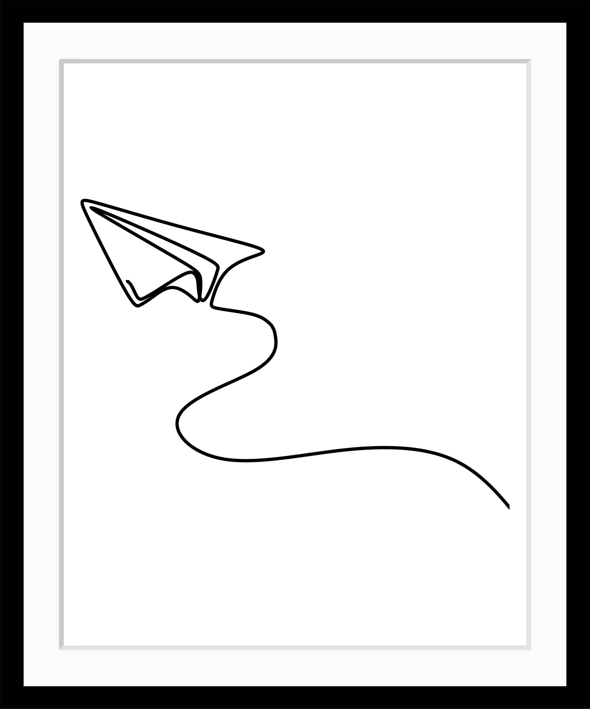 queence Bild "Paper Airplane", Flugzeuge von Queence