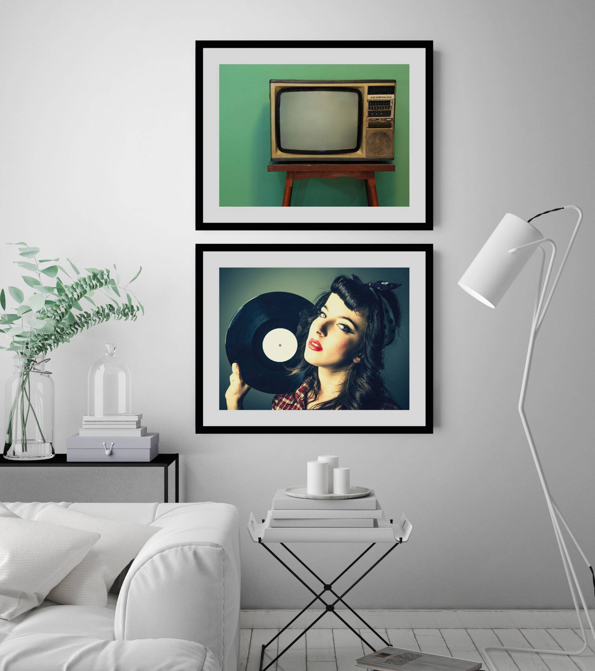 queence Bild "Prime Time", Technik-historische Ereignisse, (1 St.), HD Premium Poster-Druck inkl. Holzrahmen von Queence