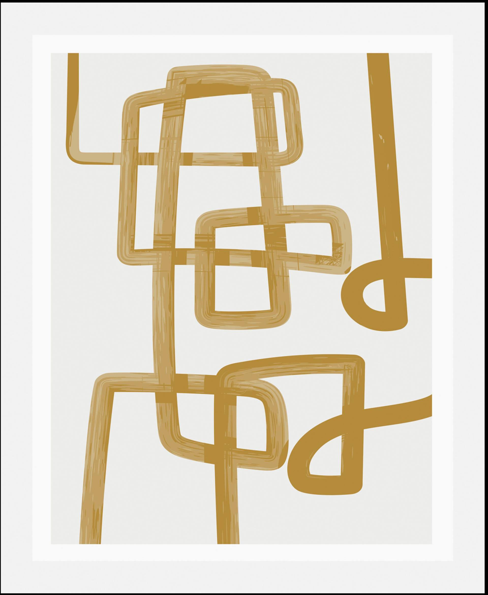 queence Bild "Scribble" Abstrakt  Art  Figuren  Gemälde  Kunst 1 Stk. tlg. gerahmt von Queence