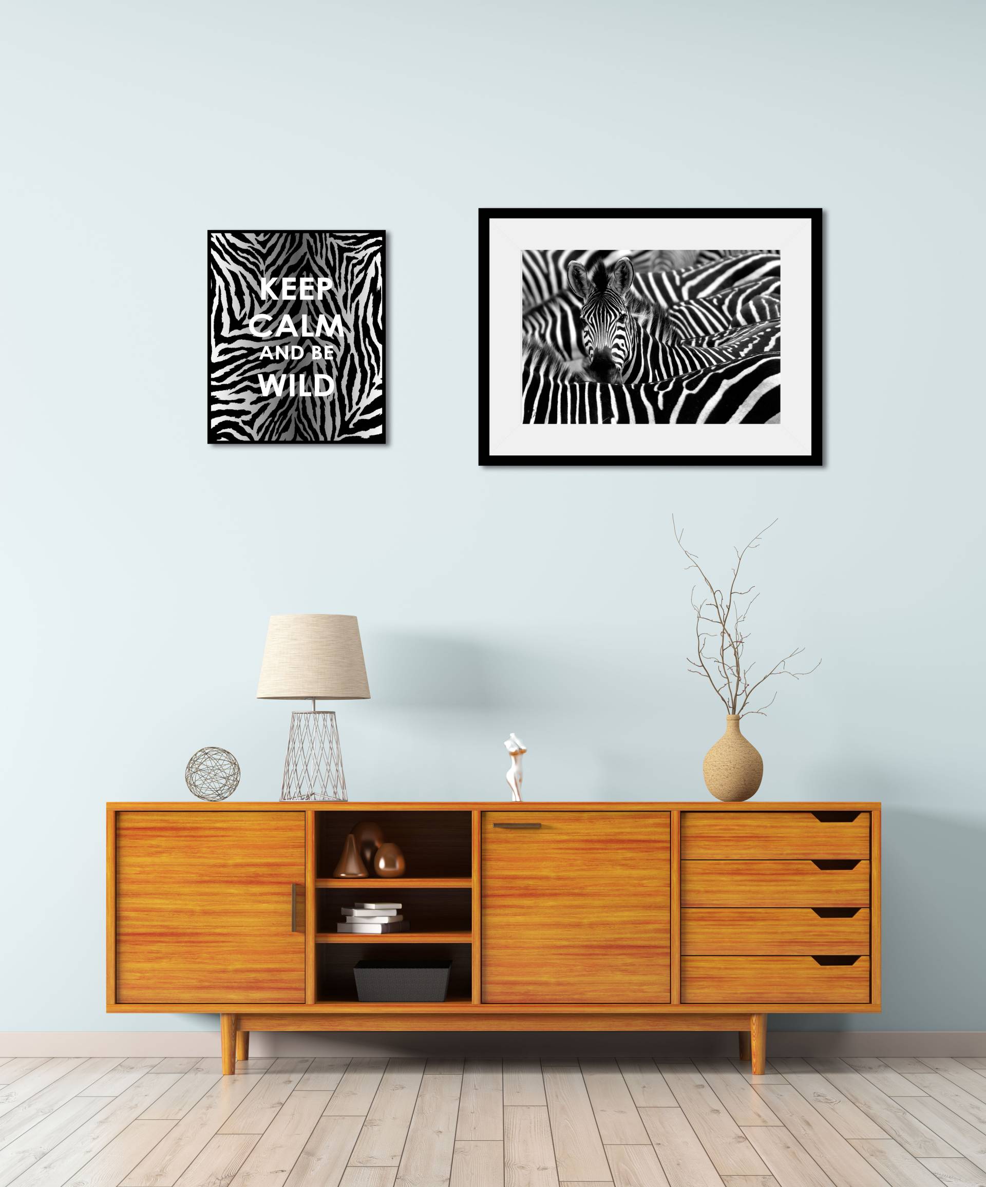 queence Bild "Zebra", Abstrakt, (2 St.) von Queence