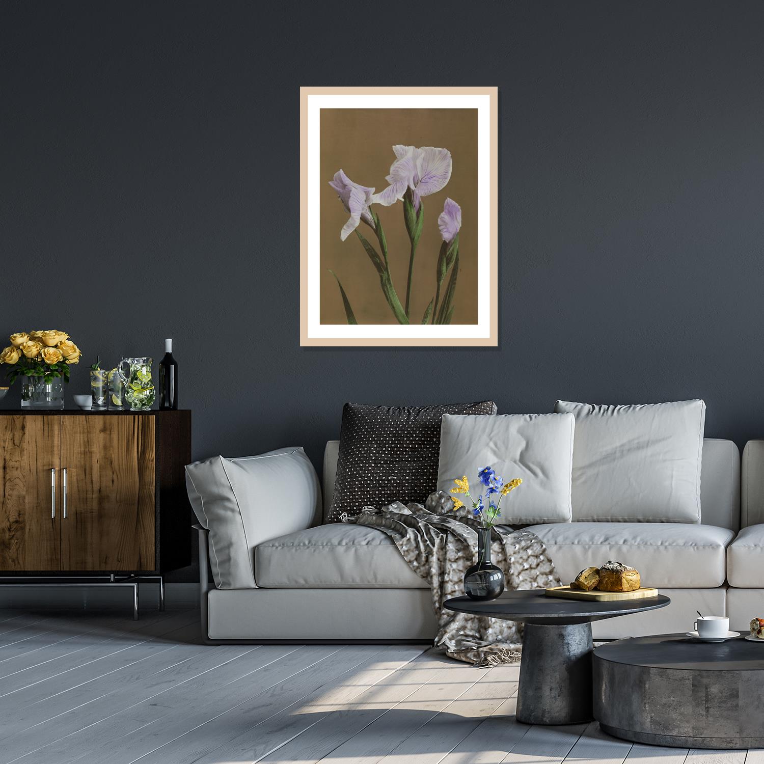 queence Bild mit Rahmen "Irma" Premium Rahmenbild von Queence