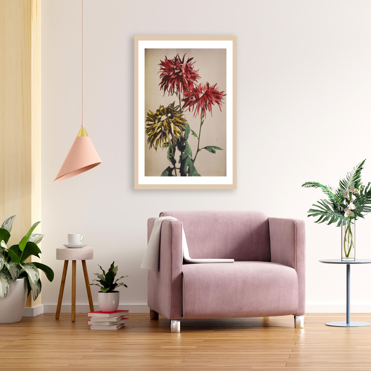 queence Bild mit Rahmen "Lina" Premium Rahmenbild von Queence