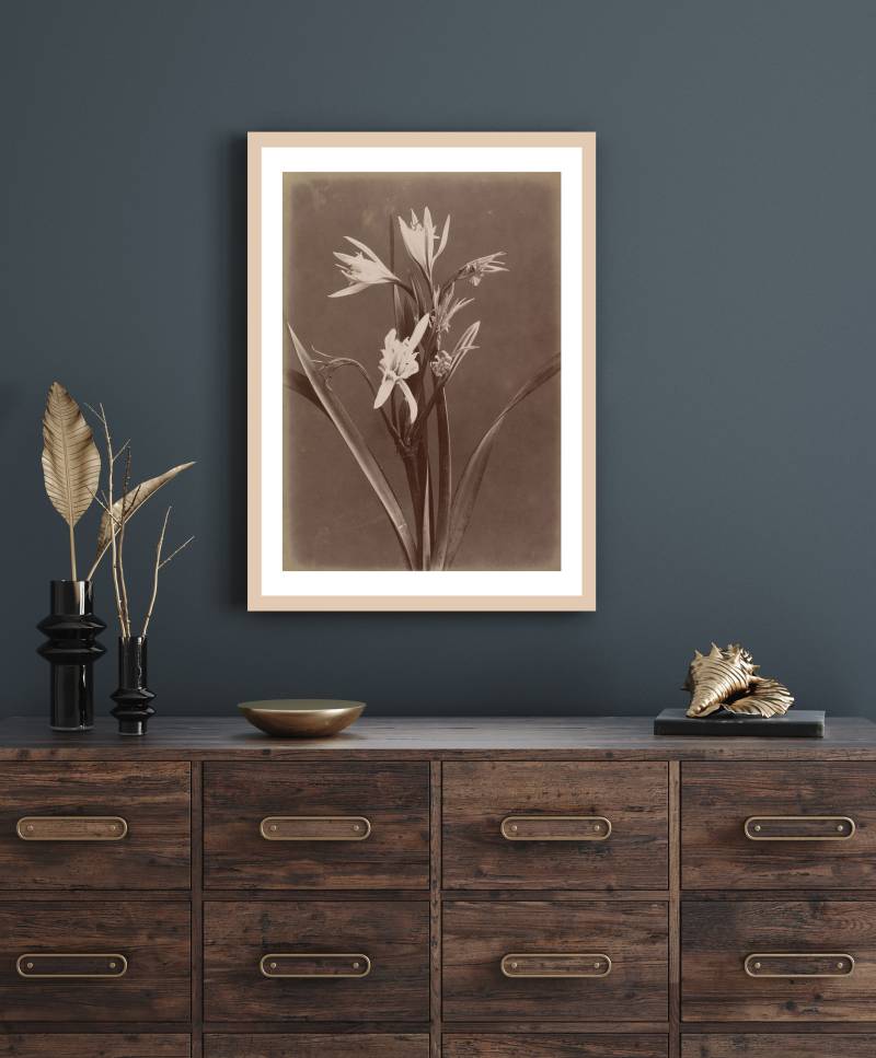 queence Bild mit Rahmen "Marlies" Blumen & Gärten Premium Rahmenbild von Queence