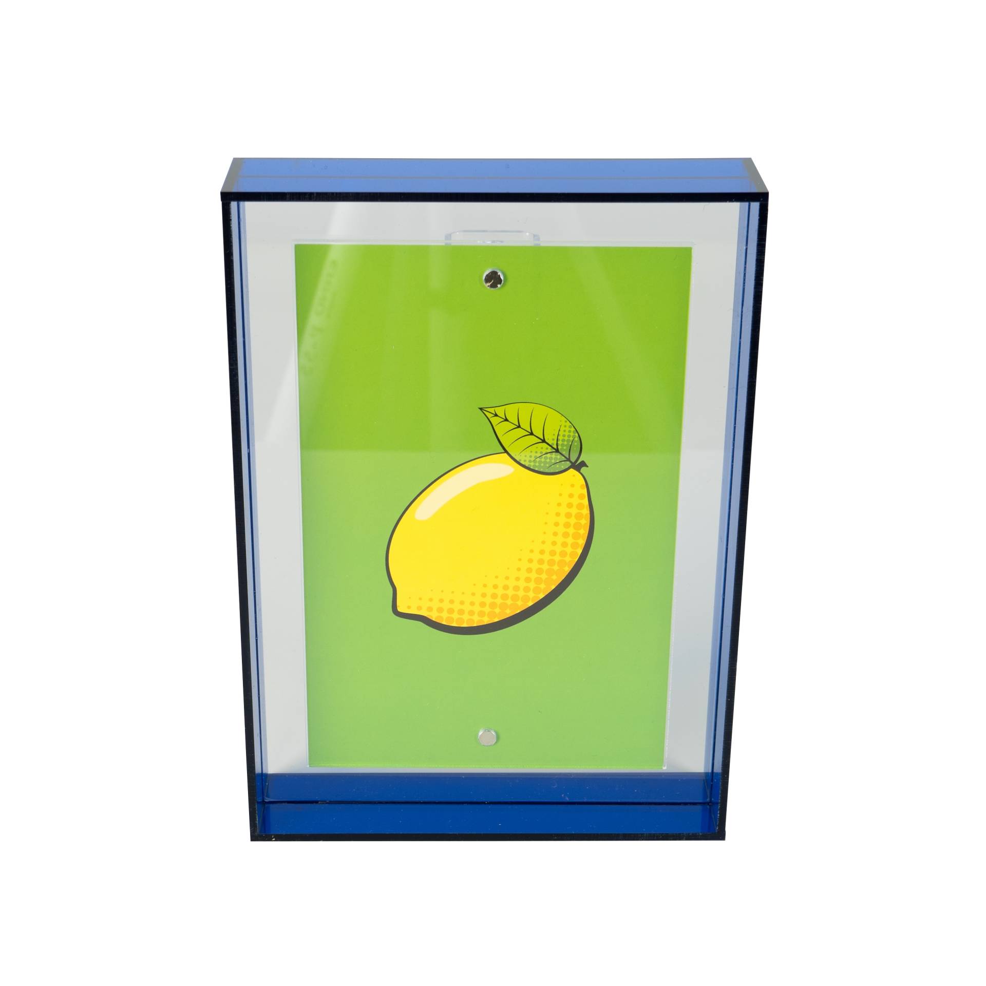 queence Bilderrahmen "Wechselrahmen blau" für 1 Bilder 1 Stk. tlg. Stylischer Neon Rahmen für Fotos und Bilder in 10x15cm von Queence