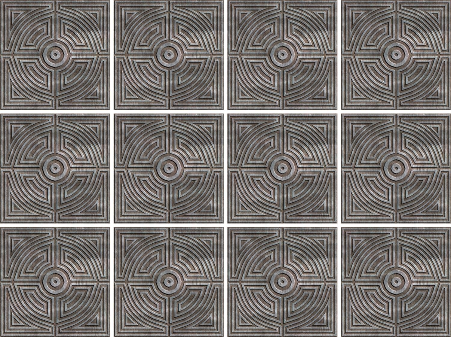 queence Fliesenaufkleber "Muster" Stickerfliesen, selbstklebend, Sticker, 12er Set von Queence