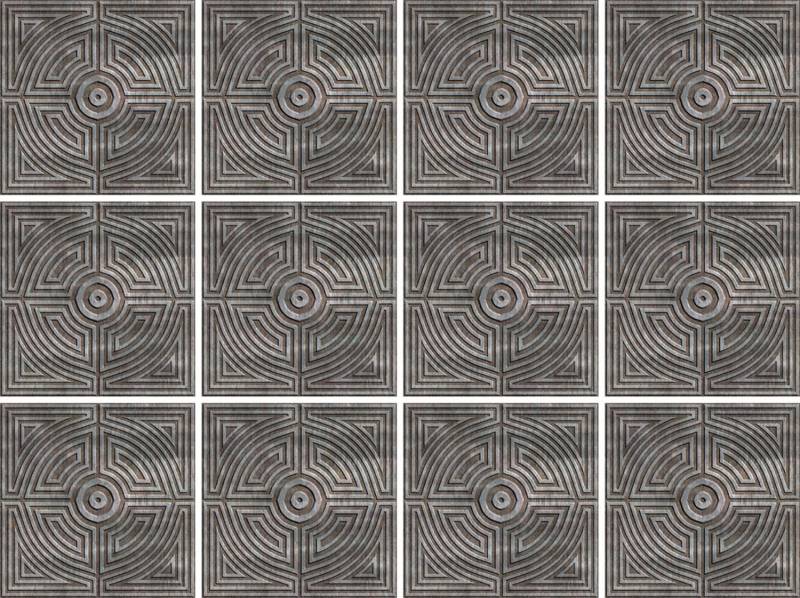 queence Fliesenaufkleber "Muster" Stickerfliesen, selbstklebend, Sticker, 12er Set von Queence