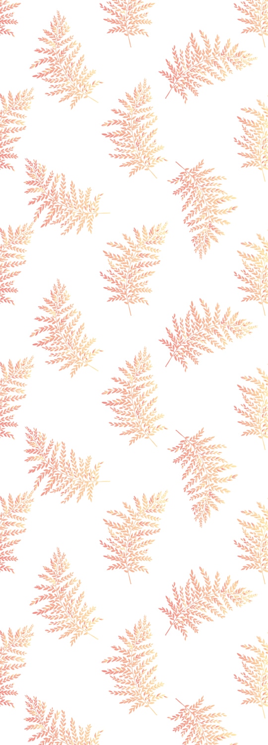 queence Vinyltapete "Blätter - Farn" Motiv  floral  geblümt  gemustert glatt 90x250cm, selbstklebend, kinderleichte Anbringung, Sticker von Queence